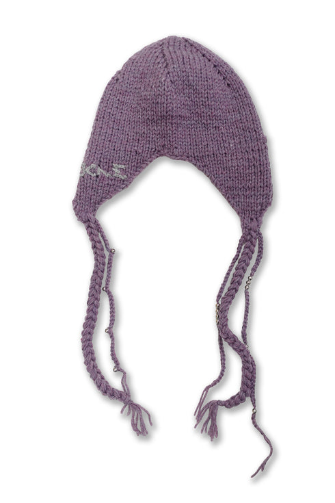 Allergy × Cycle HANDMADE KNIT FLIGHT CAP -PURPLE-